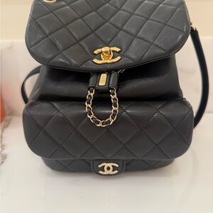 Black Chanel Backpack